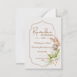 Personalized Ramadan Mubarak Greeting Card