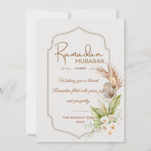 Personalized Ramadan Mubarak Greeting Card