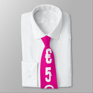 Personalized Random letters Pinky White chic Tie