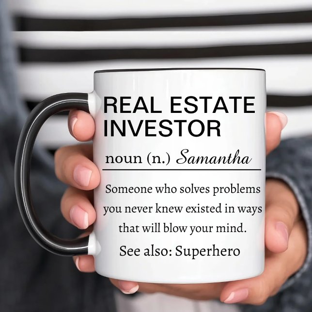 Personalized Real Estate Investor Definition Mug (Creator Uploaded)