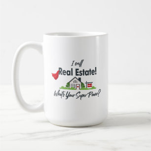 Personalized Realtor Super Power Real Estate Mug