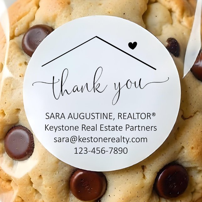 Personalized Realtor Thank You Sticker (Creator Uploaded)