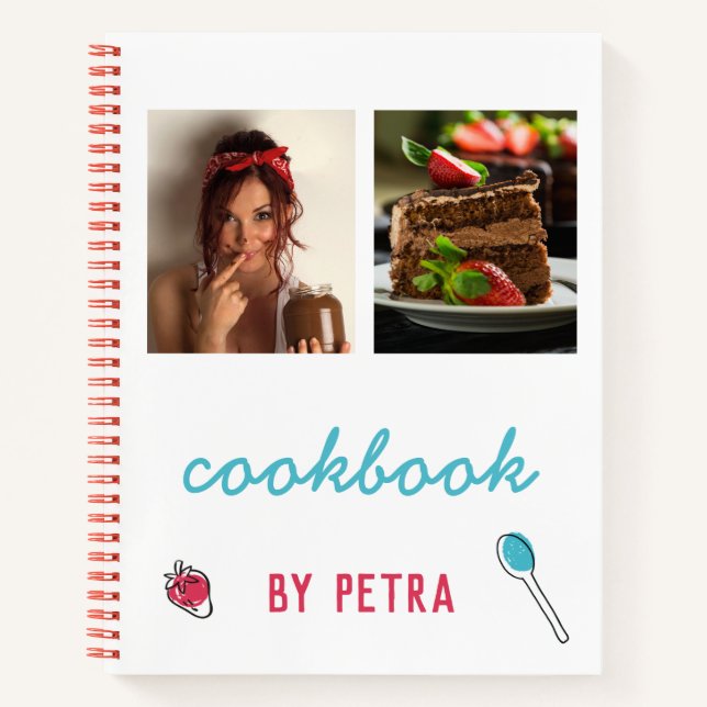 Personalized Recipe Book (Add Photo)  (Front)