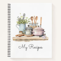 Personalized Recipes 3 Ring Binder