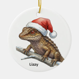 Personalized Red-eyed crocodile skink  Ceramic Ornament