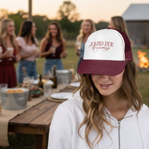 Personalized Red Found Her Cowboy Bachelorette Trucker Hat