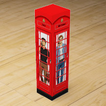 Personalized Red London Telephone Box Birthday