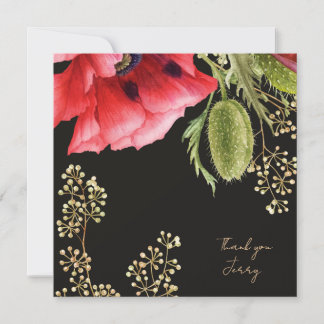 Personalized Red Poppy