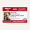 Personalized Red White Service Dog Photo ID Badge
