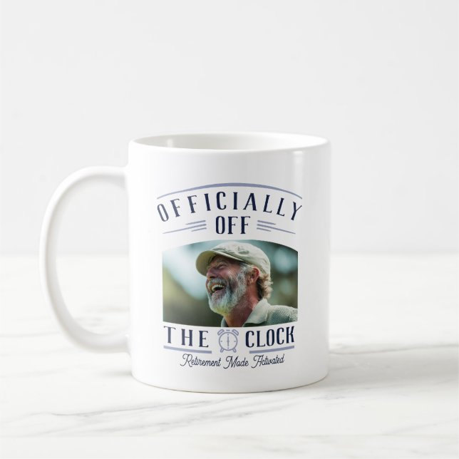 Personalized Retiree Party Favor Retirement Photo  Coffee Mug (Left)