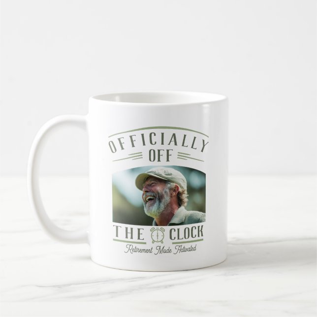 Personalized Retiree Party Favor Retirement Photo  Coffee Mug (Left)