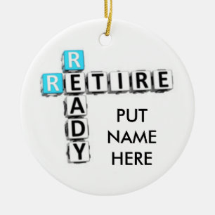 PERSONALIZED "RETIREE'S" CHRISTMAS ORNAMENT