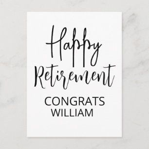 Personalized Retirement Postcard