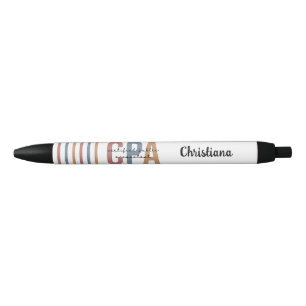 Personalized Retro CPA Certified Public Accountant Black Ink Pen
