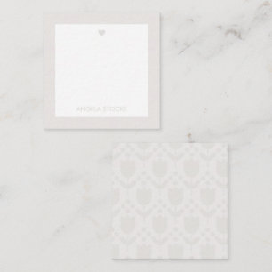 Personalized Retro Flower Card