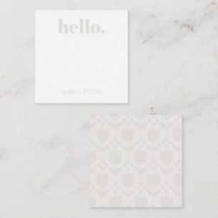 Personalized Retro Flower Card