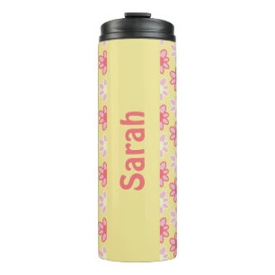 Personalized retro flower Thermal Tumbler