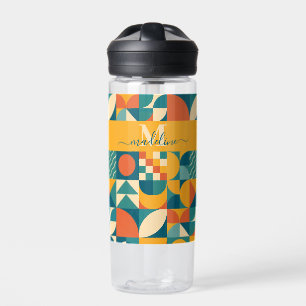 Personalized Retro Geometric Colorful  Water Bottle