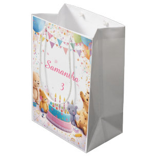 Personalized Retro Gift Bag Medium Kids Birthday