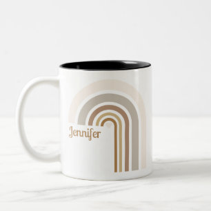 Personalized Retro Rainbow   Boho Love Cup Gift 