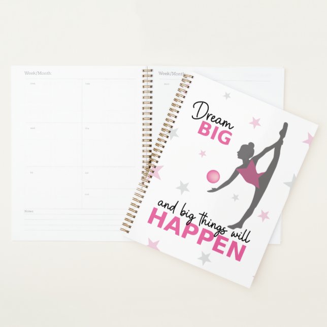 Personalized Rhythmic Gymnast Dream Big Planner wi (Display)