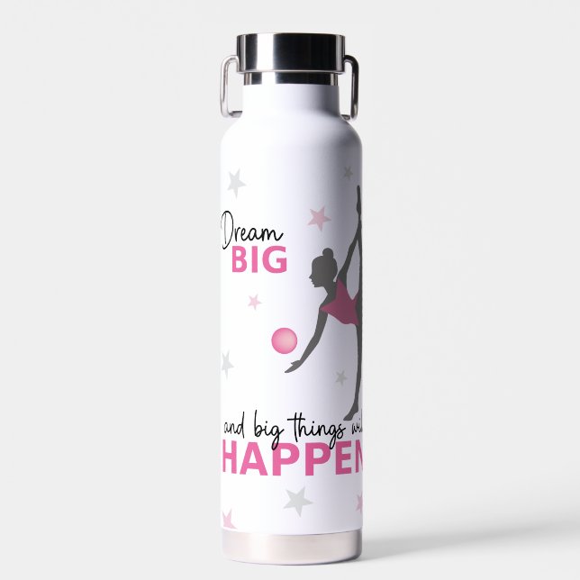 Personalized Rhythmic Gymnast Dream Big Water Bott Bottle (Front)