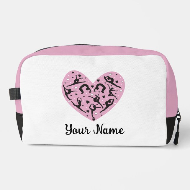 Personalized Rhythmic Gymnastics Makeup & Accessor Dopp Kit (Front)