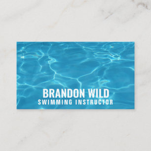 Personalized "Ripples of Water" (American) Business Card