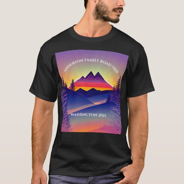 PERSONALIZED Road Trip Journey Up to the Mountain T-Shirt (Front)
