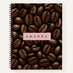 Personalized Roasted Coffee Beans Notebook