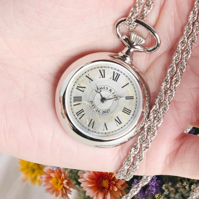 Personalized Roman Numeral Necklace Watch for Her  (Creator Uploaded)