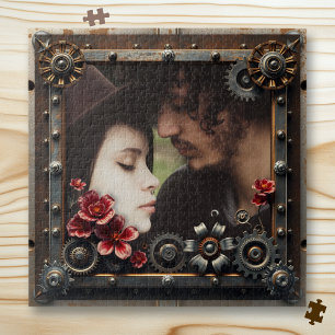 Personalized Romantic Gift  Photos Template Jigsaw Puzzle