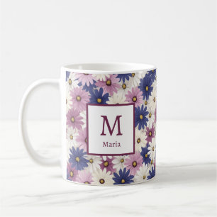 Personalized Romantic Spring Girly Flowers  Coffee Mug