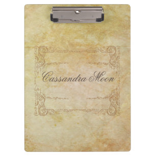 Personalized Romantic Vintage Clipboard