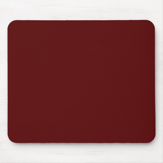 Personalized Rose Maroon Single Colored Mouse Pad (Front)