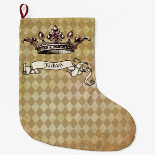 Personalized Royal Decree  Large Christmas Stocking