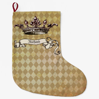 Personalized Royal Decree  Large Christmas Stocking