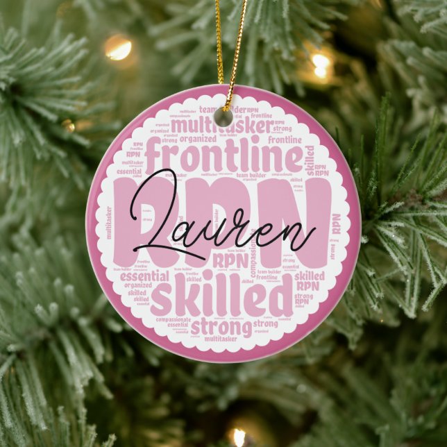 Personalized RPN Ceramic Ornament (Tree)
