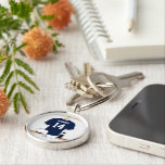 Personalized Rugby Jersey in locker room Key Ring<br><div class="desc">We can make this product in any jersey color combination just contact us through the giftsbonanza store. Navy blue and white rugby jersey hanging in a changing room with shorts , rugby ball and water bottle fully customizable with your own name and number. Great gift for any Rugby player or...</div>