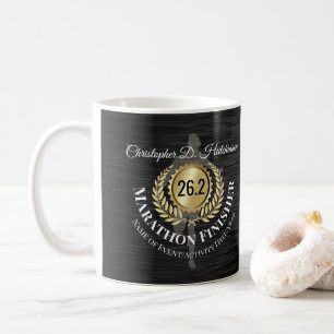 Personalized Runner 26.2 Marathon Keepsake Medal Coffee Mug