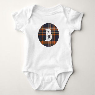 Personalized Rustic Christmas/winter plaid  Baby Bodysuit