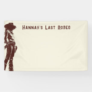 Personalized Rustic Cowgirl Western Party  Banner