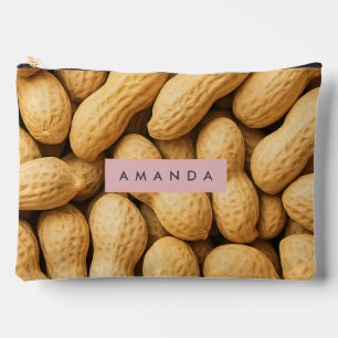 Personalized Rustic Peanut Snack Design Accessory Pouch