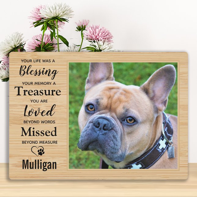 Personalized Rustic Pet Memorial Plaque (Creator Uploaded)