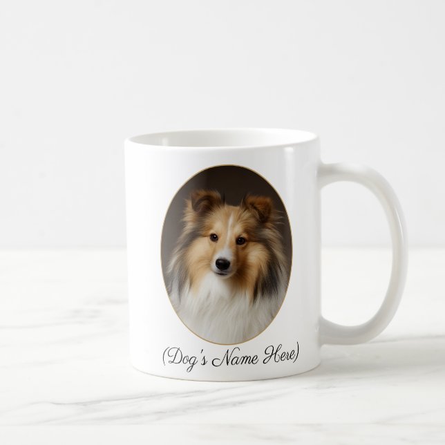 Personalized Sable Sheltie by My Side Coffee Mug (Right)