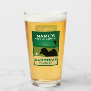 Personalized Sandtrap Pilsner Glass