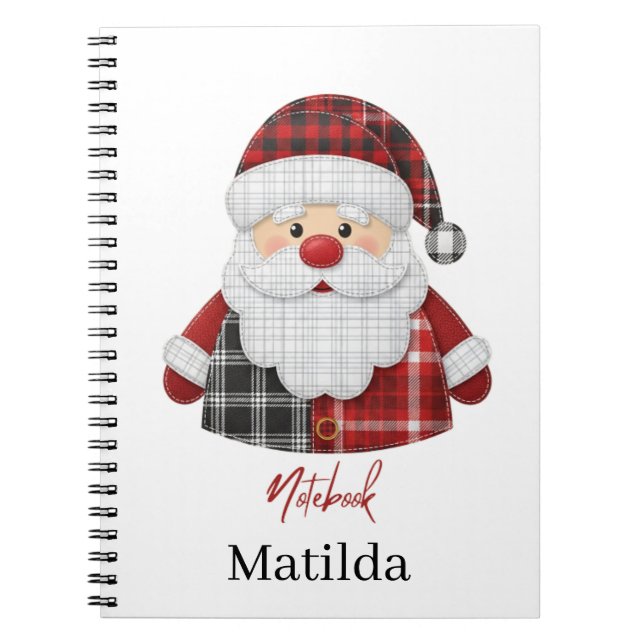 Personalized Santa notebook  (Front)