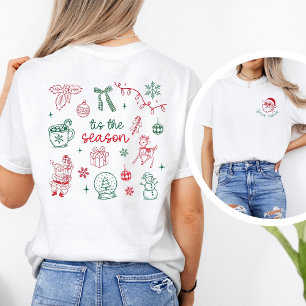 Personalized Santa & ’Tis the Season Christmas T-Shirt