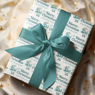 Personalized Santa Wrapping Paper Sheets