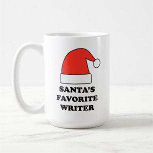Personalized Santa's Favorite Writer Coffee Mug
